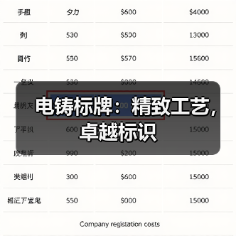 电铸标牌:精致工艺,卓越标识(图3) 电铸标牌:精致工艺,卓越标识(图3)