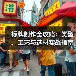 标牌制作全攻略：类型、工艺与选材实战指南（图1）