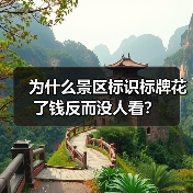 为什么景区标识标牌花了钱反而没人看?(图2) 为什么景区标识标牌花了钱反而没人看?(图2)