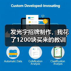 发光字招牌制作,我花了1200块买来的教训(图2) 发光字招牌制作,我花了1200块买来的教训(图2)