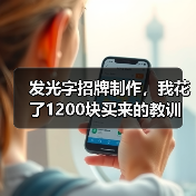 发光字招牌制作,我花了1200块买来的教训(图4) 发光字招牌制作,我花了1200块买来的教训(图4)