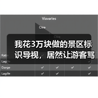 我花3万块做的景区标识导视,居然让游客骂了半年(图3) 我花3万块做的景区标识导视,居然让游客骂了半年(图3)