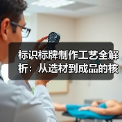 标识标牌制作工艺全解析:从选材到成品的核心技术(图3) 标识标牌制作工艺全解析:从选材到成品的核心技术(图3)
