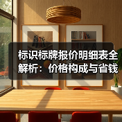 标识标牌报价明细表全解析:价格构成与省钱技巧(图3) 标识标牌报价明细表全解析:价格构成与省钱技巧(图3)