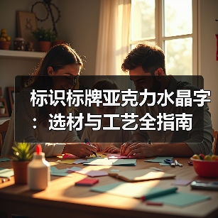 标识标牌亚克力水晶字：选材与工艺全指南（图2）