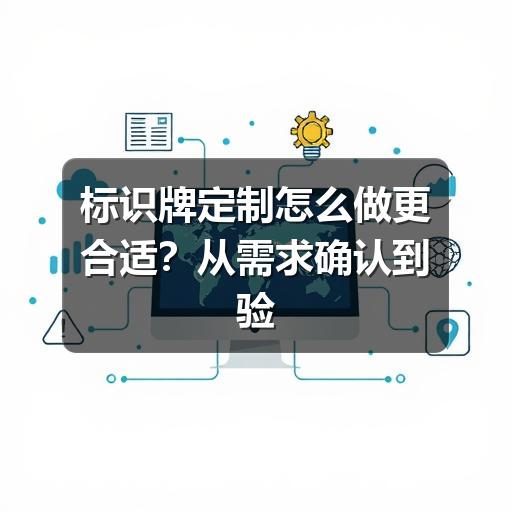 标识牌定制怎么做更合适?从需求确认到验收的实用指南(图3) 标识牌定制怎么做更合适?从需求确认到验收的实用指南