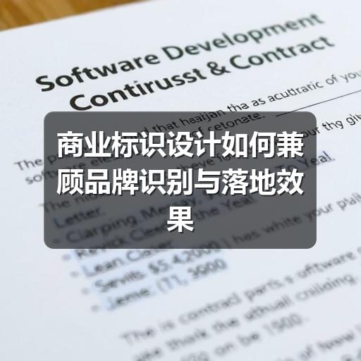 商业标识设计如何兼顾品牌识别与落地效果