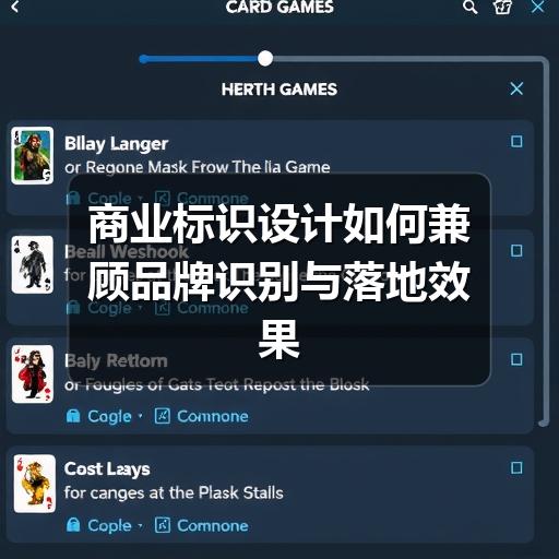 商业标识设计如何兼顾品牌识别与落地效果
