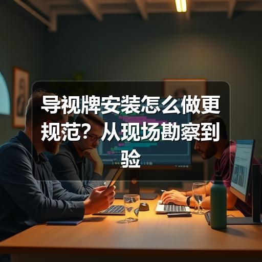 导视牌安装怎么做更规范？从现场勘察到验收的实用指南