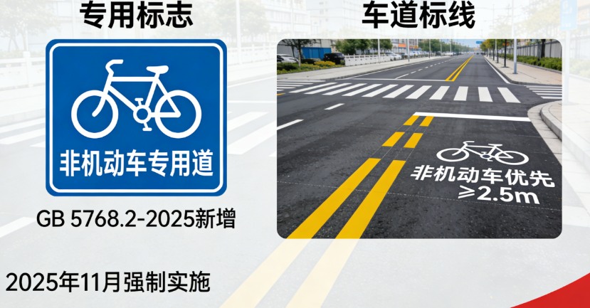 道路标志标线新规来了！2025年11月起，三大变化影响所有人出行(图2)